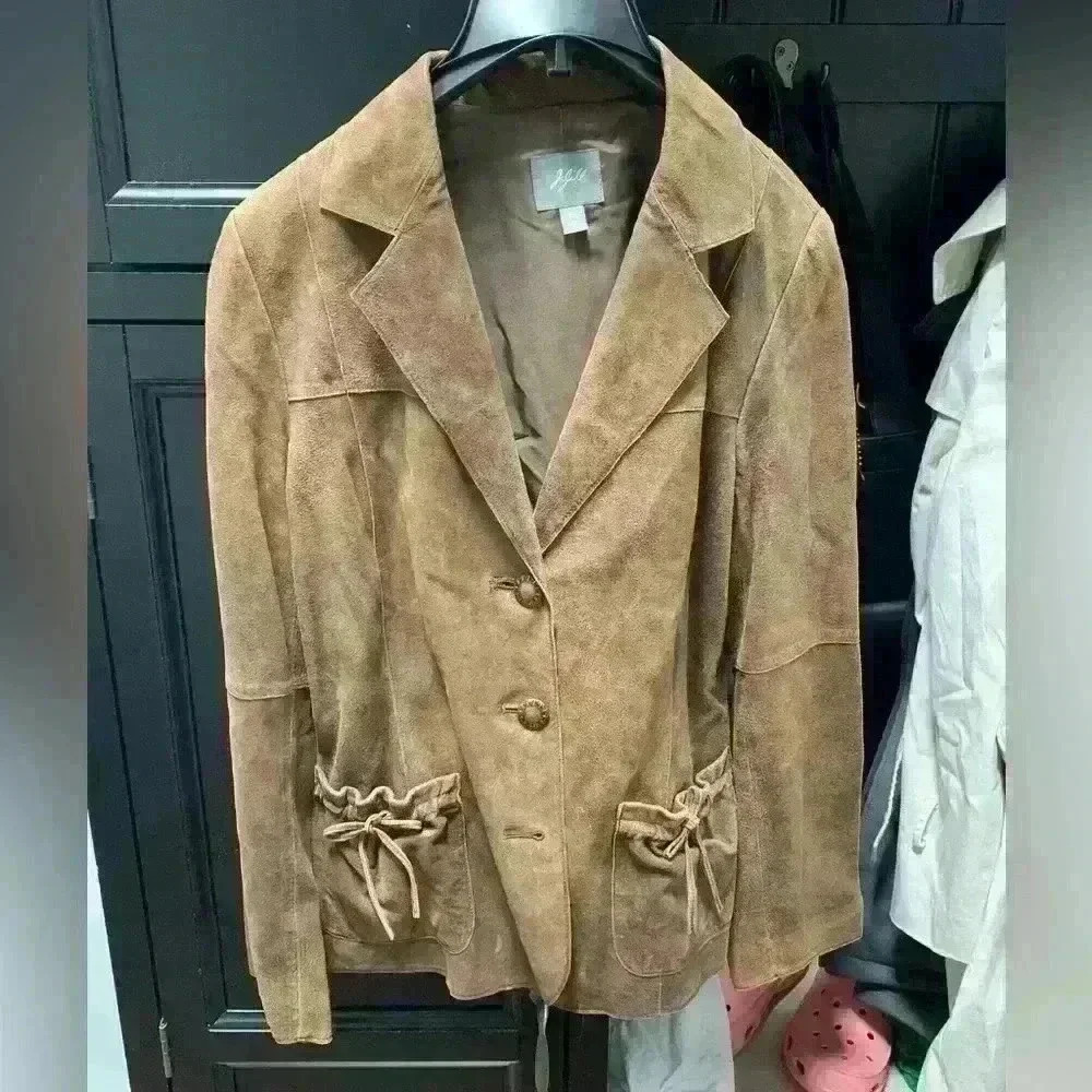 J Jill Leather Blazer
